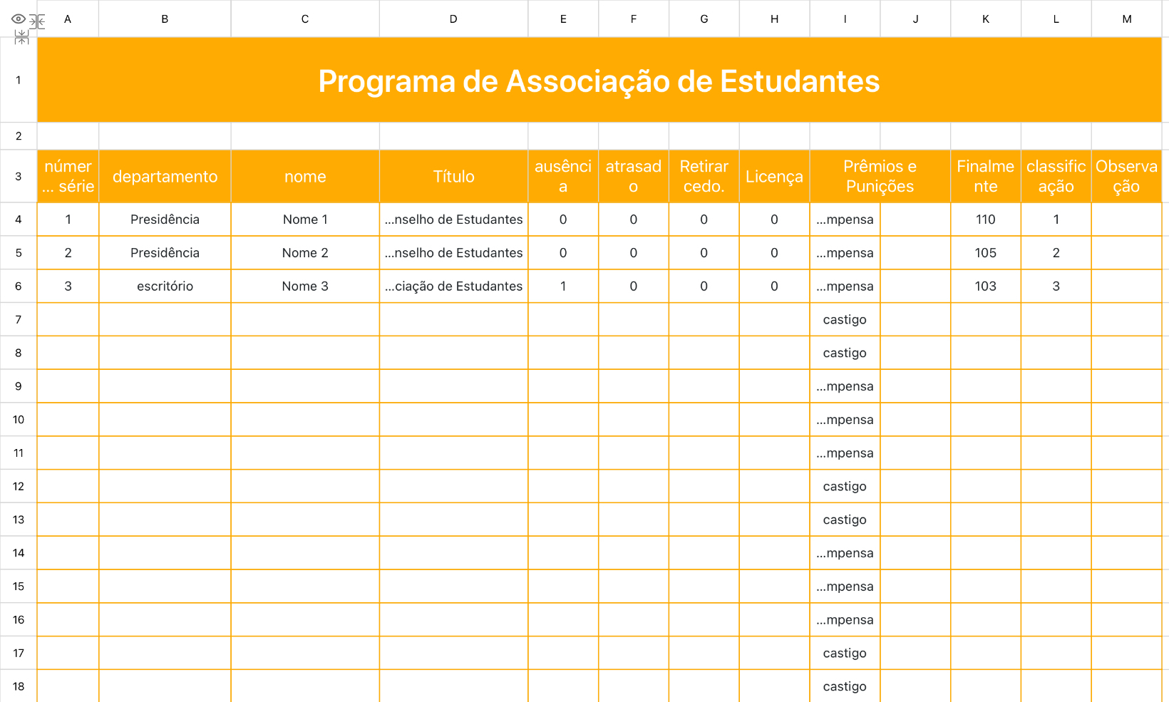 Programa de Associação de Estudantes